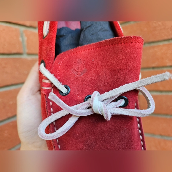 Salvatore Ferragamo Men's Loafers Suede  Manila Bow Red - Picture 7 of 10